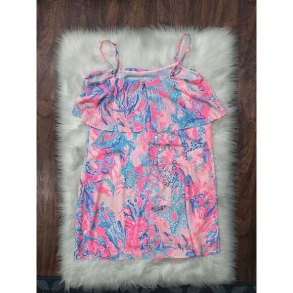Lilly Pulitzer Whimsyfairy Summer Prairie Nautical Pascha Pink Twee Lexi Dress S - Picture 6 of 16
